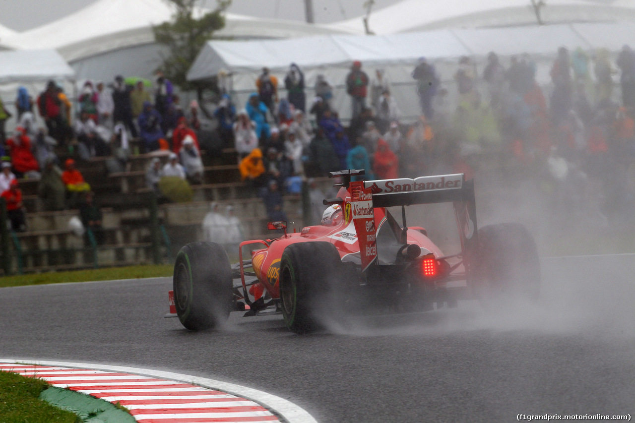 GP GIAPPONE, 25.09.2015 - Prove Libere 2, Sebastian Vettel (GER) Ferrari SF15-T