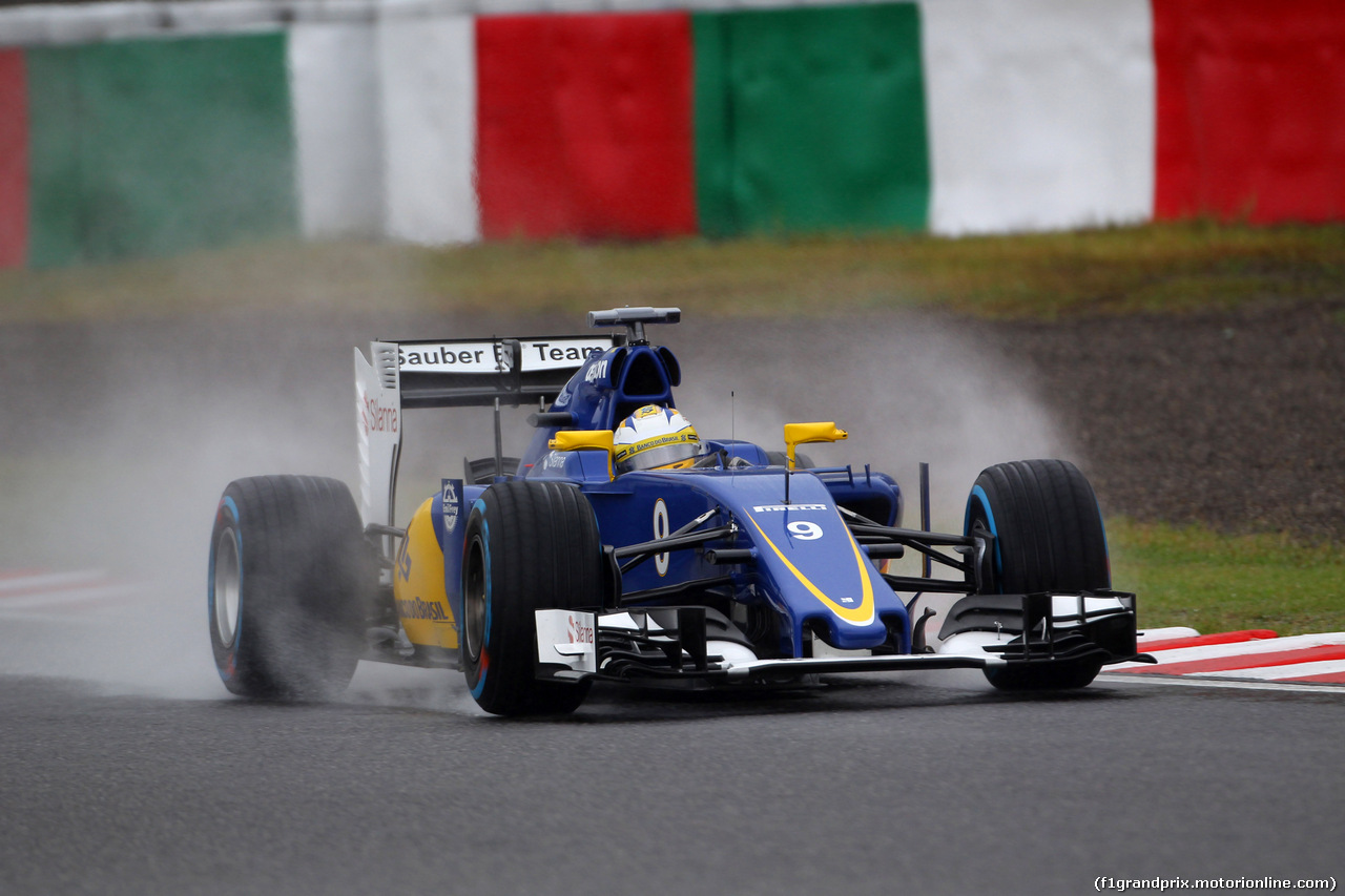GP GIAPPONE, 25.09.2015 - Prove Libere 2, Marcus Ericsson (SUE) Sauber C34