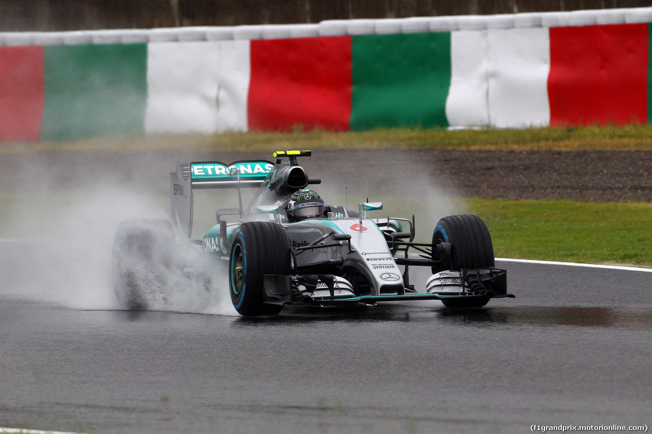 GP GIAPPONE, 25.09.2015 - Prove Libere 2, Nico Rosberg (GER) Mercedes AMG F1 W06