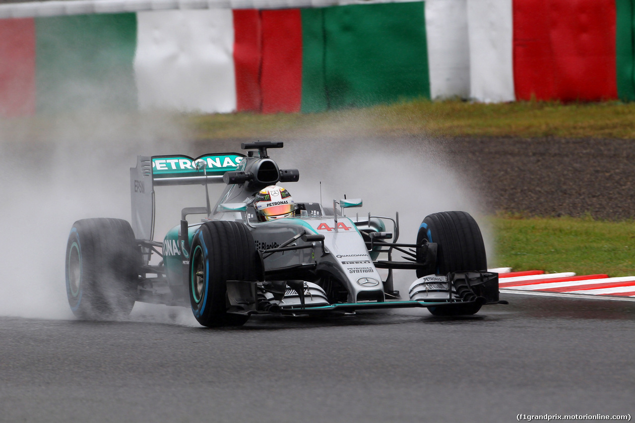 GP GIAPPONE, 25.09.2015 - Prove Libere 2, Lewis Hamilton (GBR) Mercedes AMG F1 W06