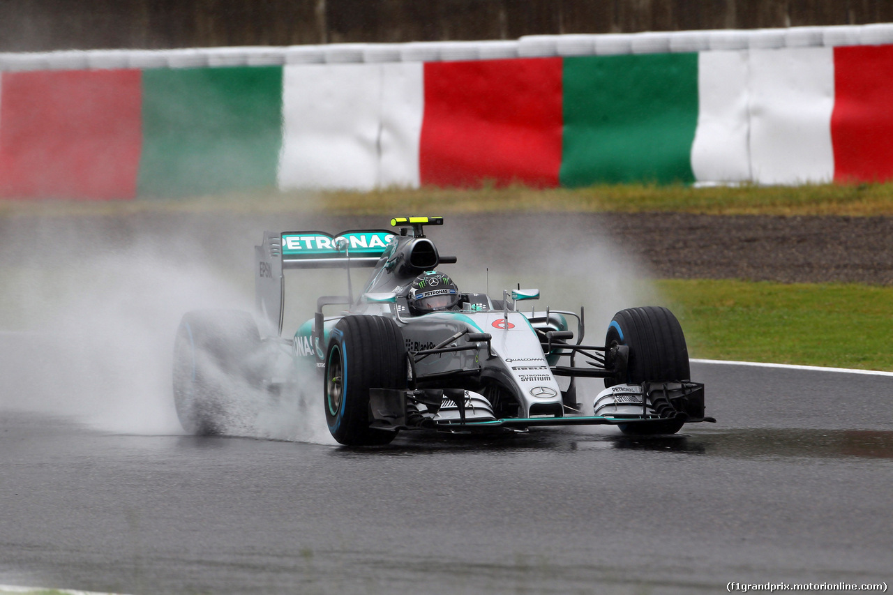 GP GIAPPONE, 25.09.2015 - Prove Libere 2, Nico Rosberg (GER) Mercedes AMG F1 W06