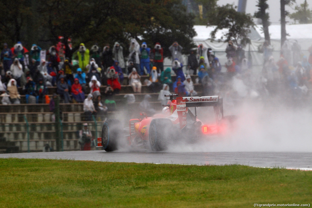 GP GIAPPONE, 25.09.2015 - Prove Libere 2, Sebastian Vettel (GER) Ferrari SF15-T