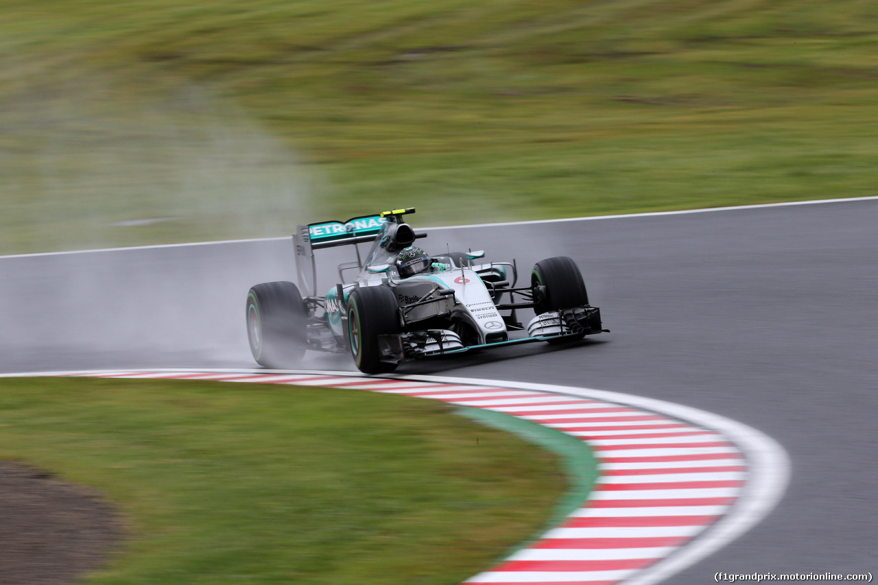 GP GIAPPONE, 25.09.2015 - Prove Libere 2, Nico Rosberg (GER) Mercedes AMG F1 W06