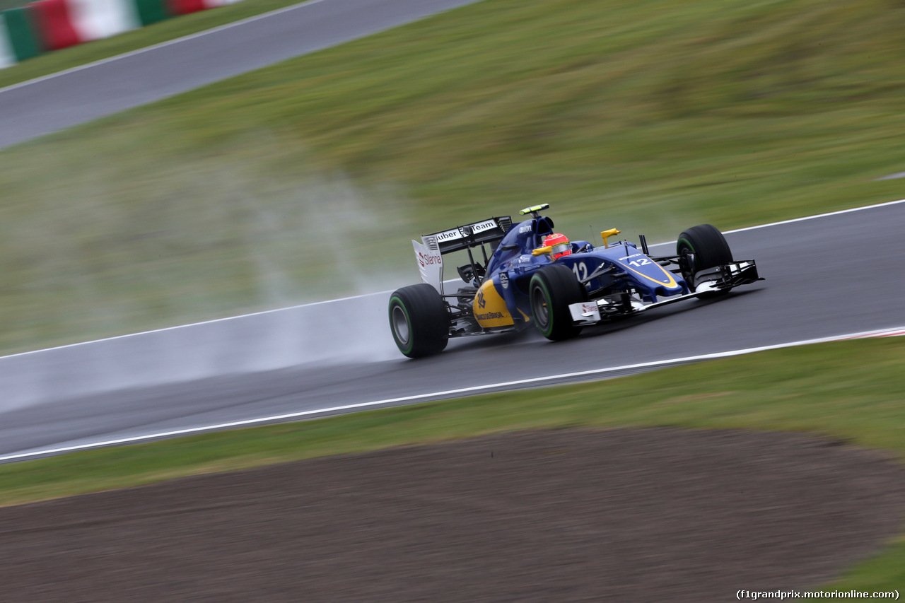GP GIAPPONE, 25.09.2015 - Prove Libere 2, Felipe Nasr (BRA) Sauber C34