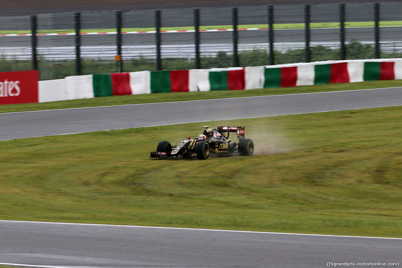 GP GIAPPONE, 25.09.2015 - Prove Libere 2, Pastor Maldonado (VEN) Lotus F1 Team E23