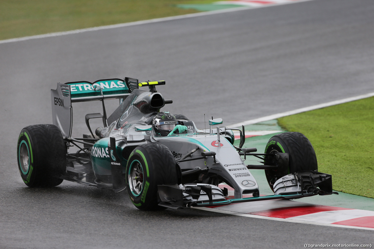 GP GIAPPONE, 25.09.2015 - Prove Libere 2, Nico Rosberg (GER) Mercedes AMG F1 W06
