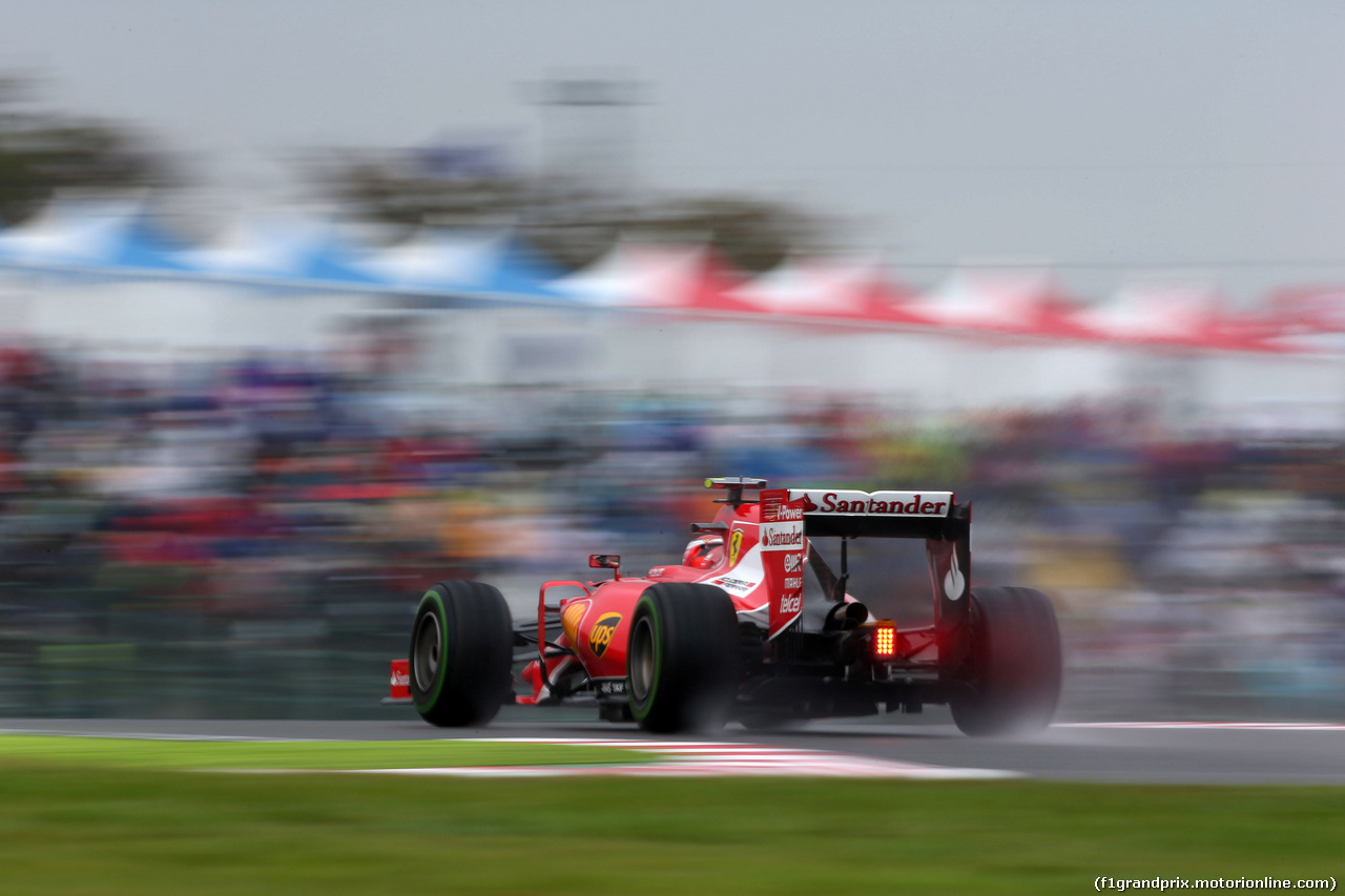 GP GIAPPONE, 25.09.2015 - Prove Libere 2, Kimi Raikkonen (FIN) Ferrari SF15-T