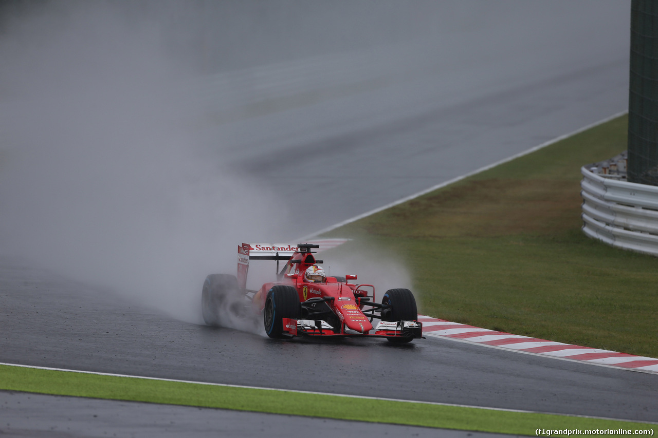 GP GIAPPONE, 25.09.2015 - Prove Libere 2, Sebastian Vettel (GER) Ferrari SF15-T