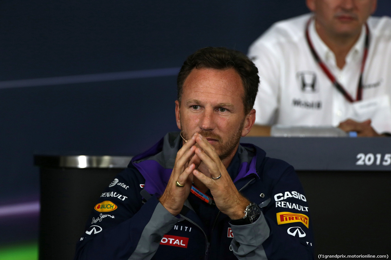 GP GIAPPONE, 25.09.2015 - Conferenza Stampa, Christian Horner (GBR), Red Bull Racing, Sporting Director