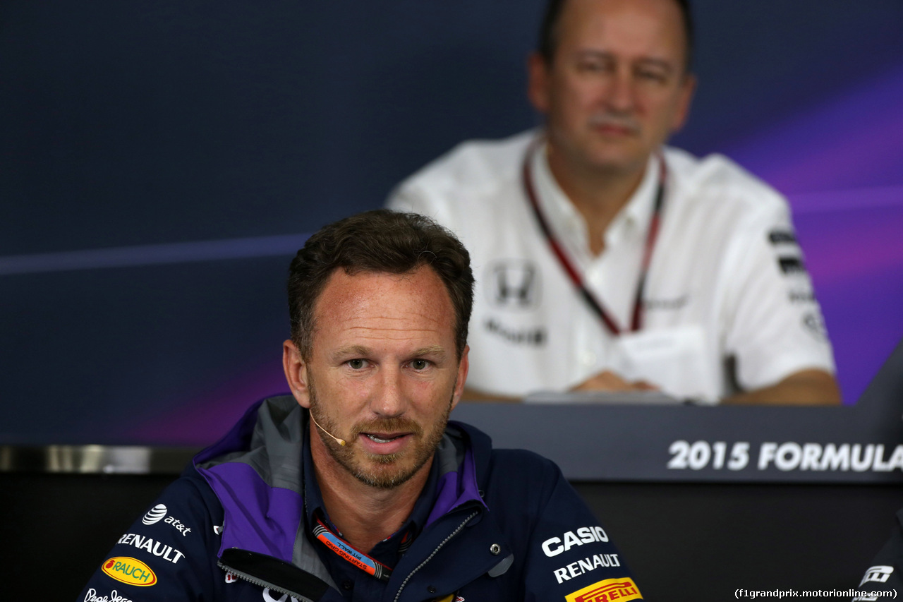 GP GIAPPONE, 25.09.2015 - Conferenza Stampa, Christian Horner (GBR), Red Bull Racing, Sporting Director