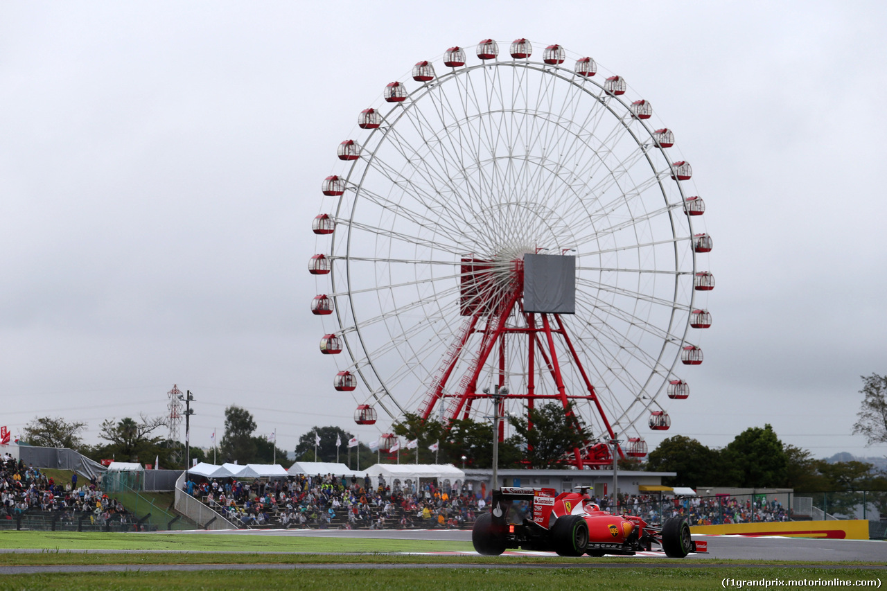 GP GIAPPONE, 25.09.2015 - Prove Libere 2, Kimi Raikkonen (FIN) Ferrari SF15-T