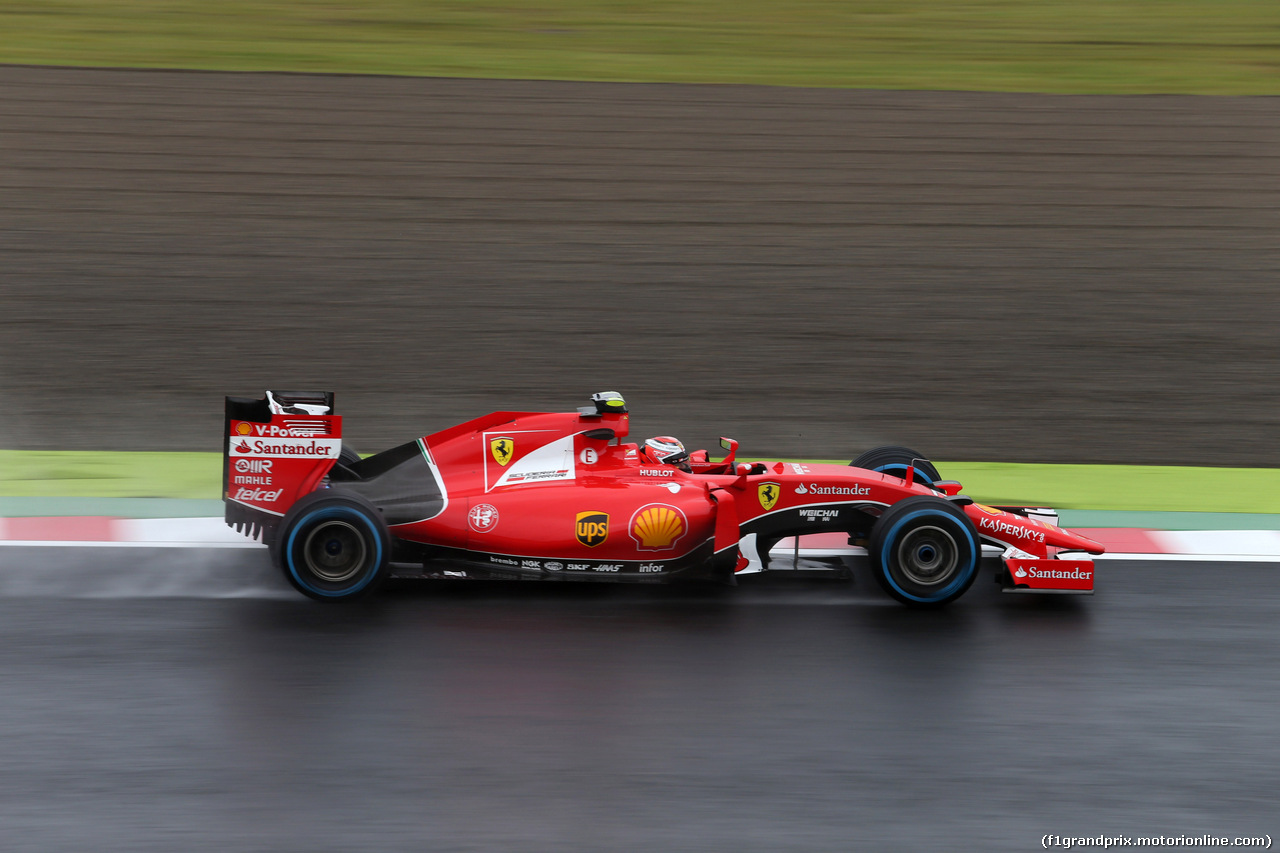 GP GIAPPONE, 25.09.2015 - Prove Libere 2, Kimi Raikkonen (FIN) Ferrari SF15-T