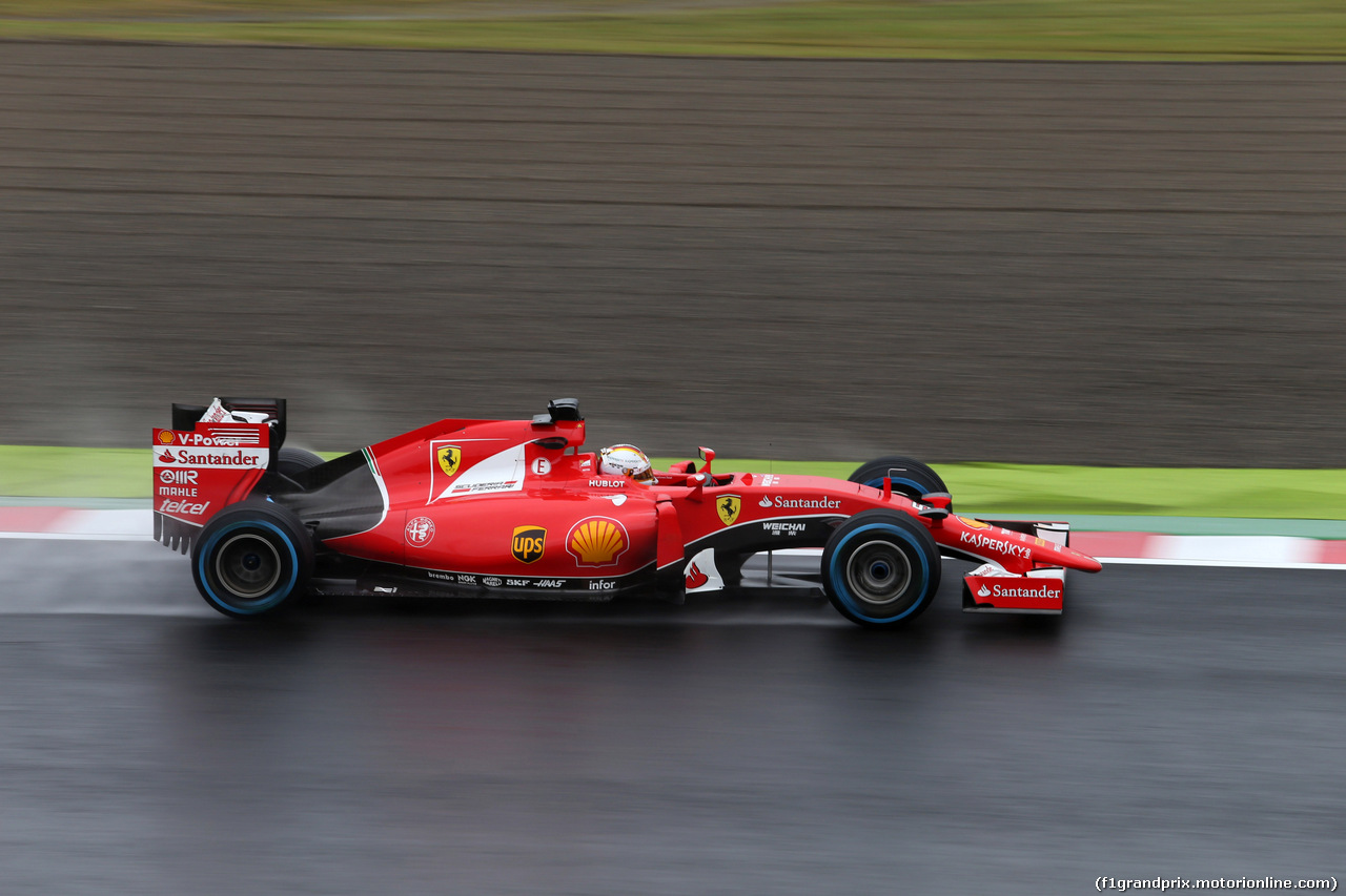 GP GIAPPONE, 25.09.2015 - Prove Libere 2, Sebastian Vettel (GER) Ferrari SF15-T