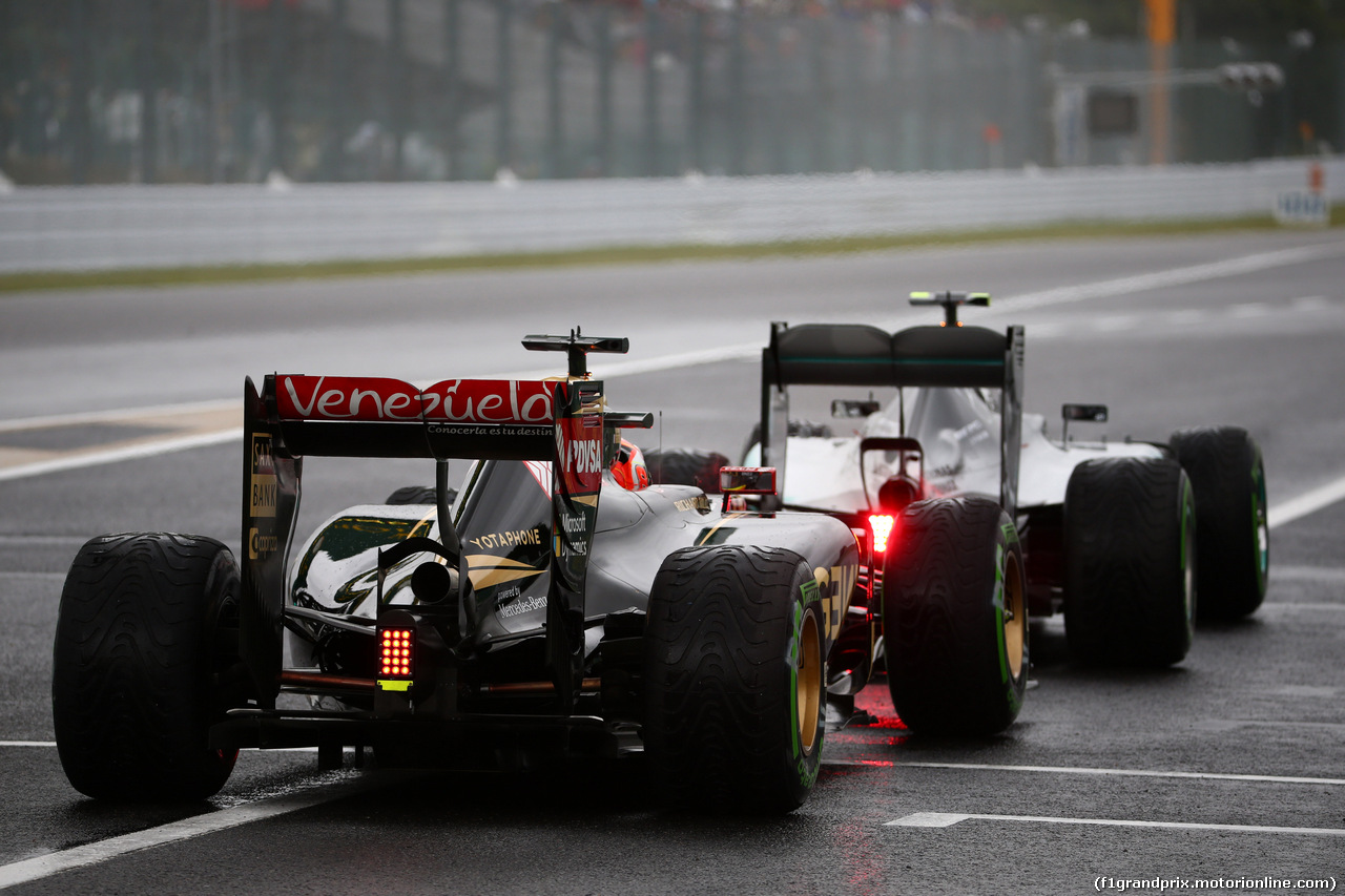GP GIAPPONE, 25.09.2015 - Prove Libere 2, Romain Grosjean (FRA) Lotus F1 Team E23
