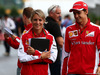 GP GIAPPONE, 25.09.2015 - Britta Roeske (AUT) Ferrari Press Officer e Esteban Gutierrez (MEX) Ferrari Test e Reserve Driver