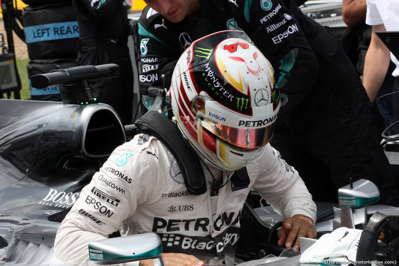 GP GRAN BRETAGNA, 05.07.2015- Gara, Lewis Hamilton (GBR) Mercedes AMG F1 W06