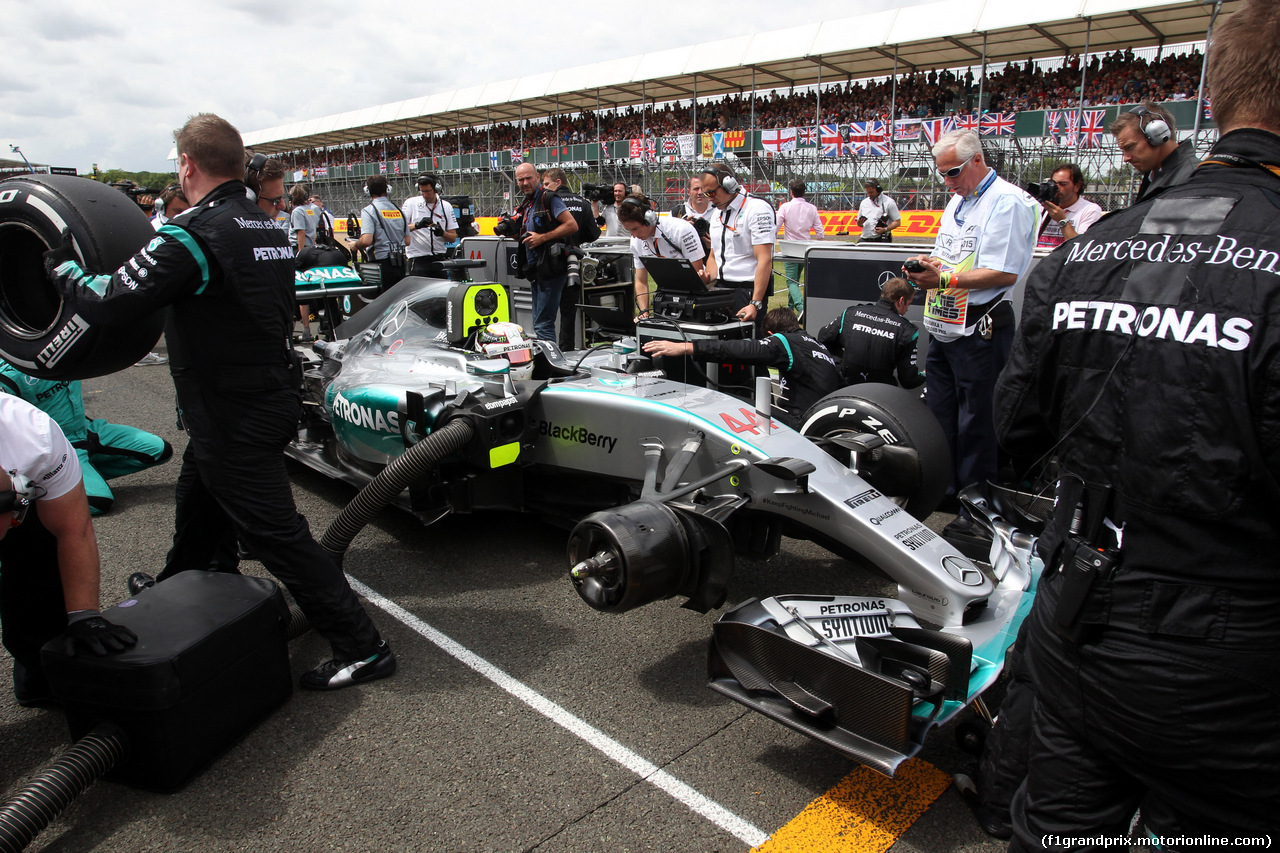 GP GRAN BRETAGNA, 05.07.2015- Gara, Lewis Hamilton (GBR) Mercedes AMG F1 W06