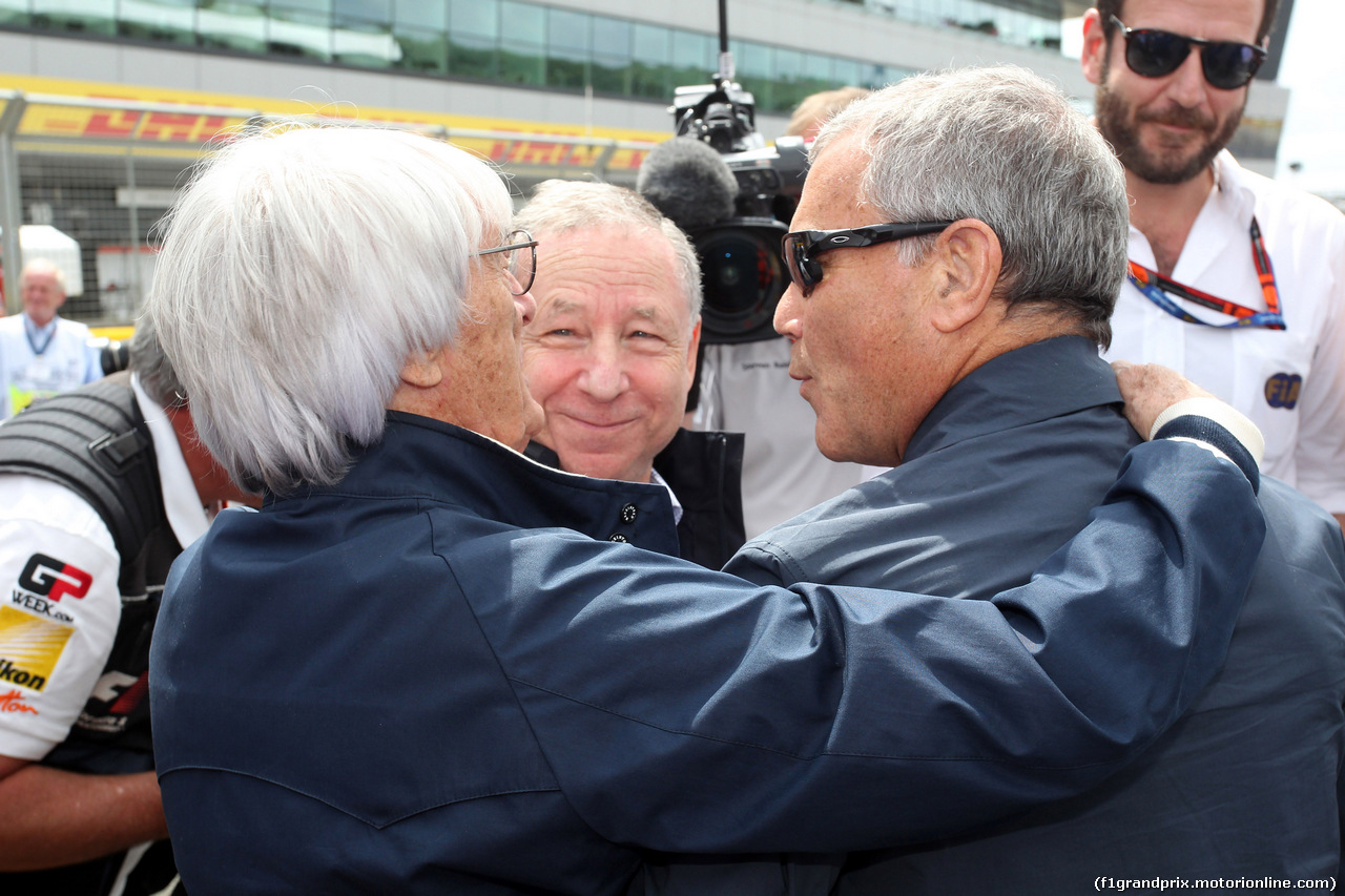 GP GRAN BRETAGNA, 05.07.2015- Gara, Bernie Ecclestone (GBR), President e CEO of FOM e Jean Todt (FRA), President FIA