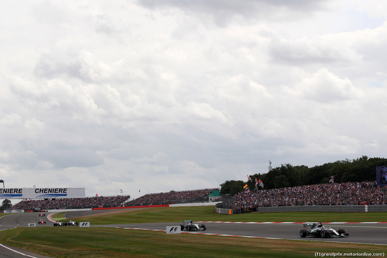 GP GRAN BRETAGNA, 05.07.2015- Gara, Lewis Hamilton (GBR) Mercedes AMG F1 W06