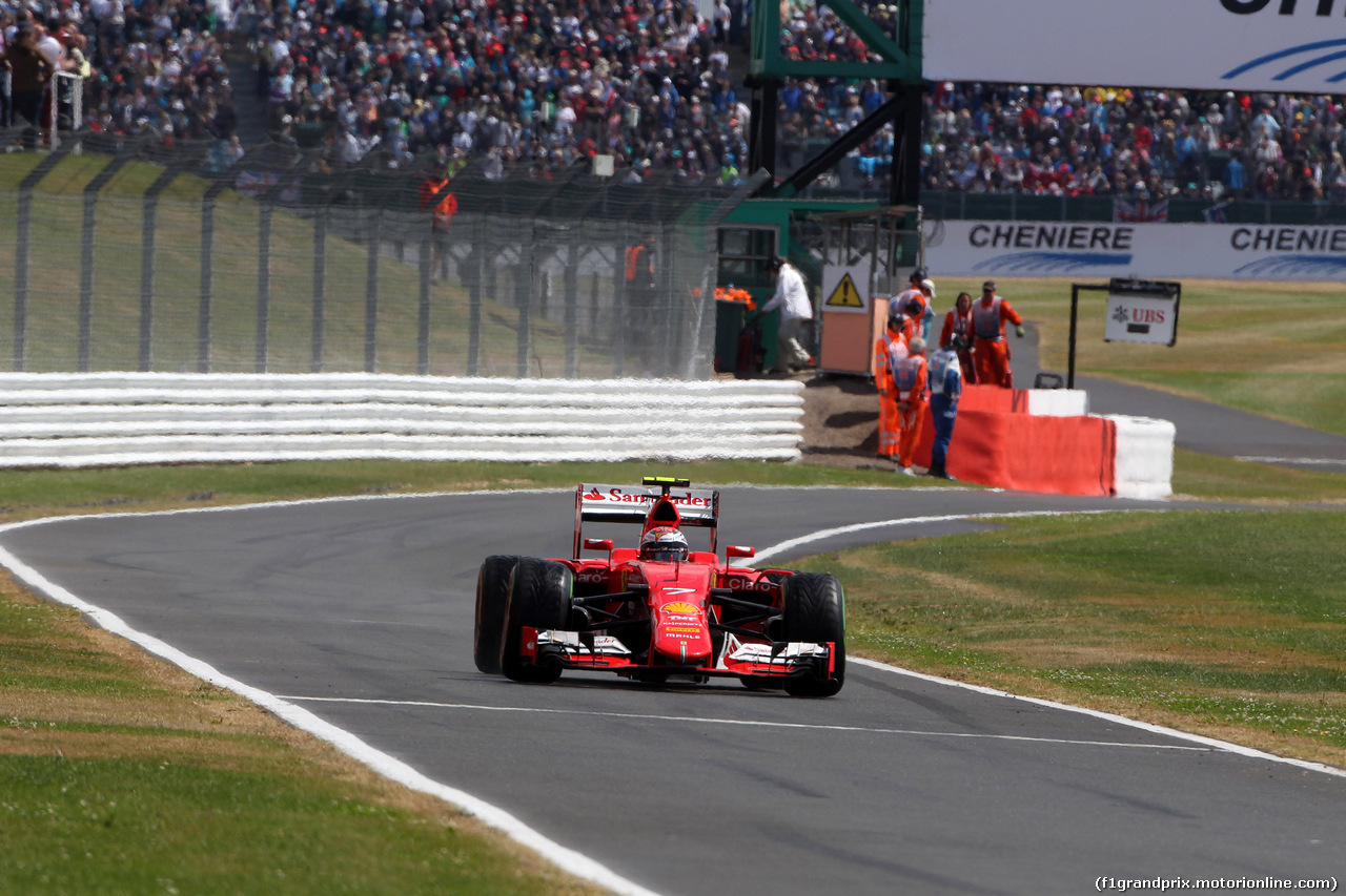 GP GRAN BRETAGNA, 05.07.2015- Gara, Kimi Raikkonen (FIN) Ferrari SF15-T