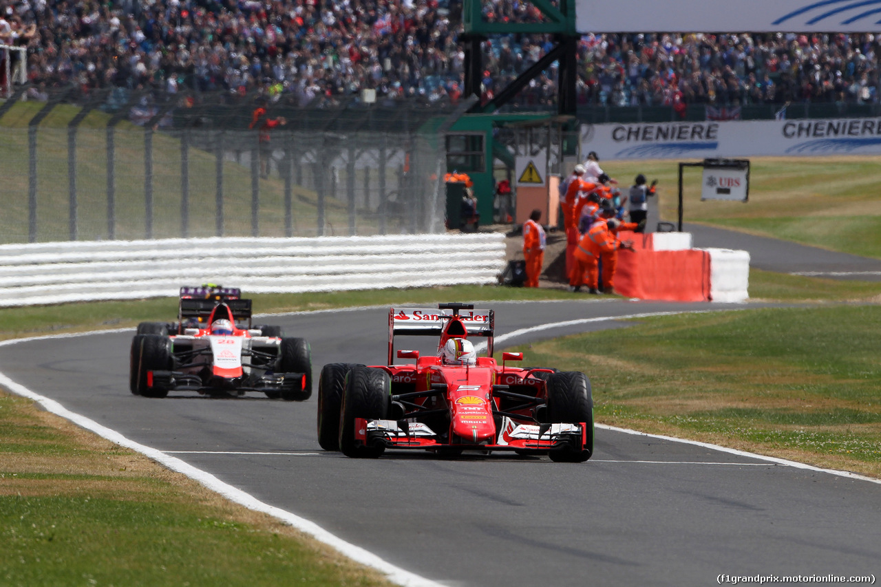 GP GRAN BRETAGNA, 05.07.2015- Gara, Sebastian Vettel (GER) Ferrari SF15-T