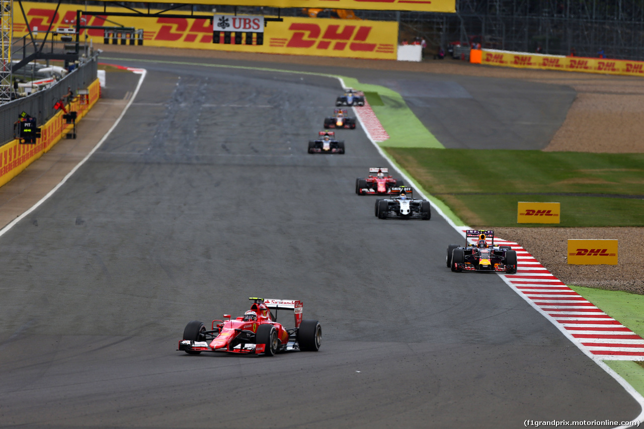 GP GRAN BRETAGNA, 05.07.2015- Gara, Kimi Raikkonen (FIN) Ferrari SF15-T