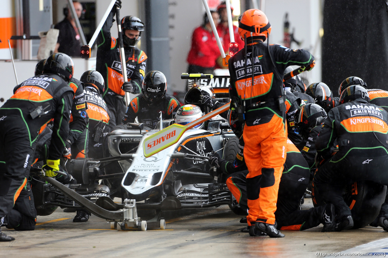 GP GRAN BRETAGNA, 05.07.2015- Gara, Sergio Perez (MEX) Sahara Force India F1 VJM08