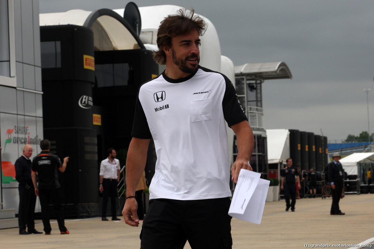 GP GRAN BRETAGNA, 02.07.2015 - Fernando Alonso (ESP) McLaren Honda MP4-30