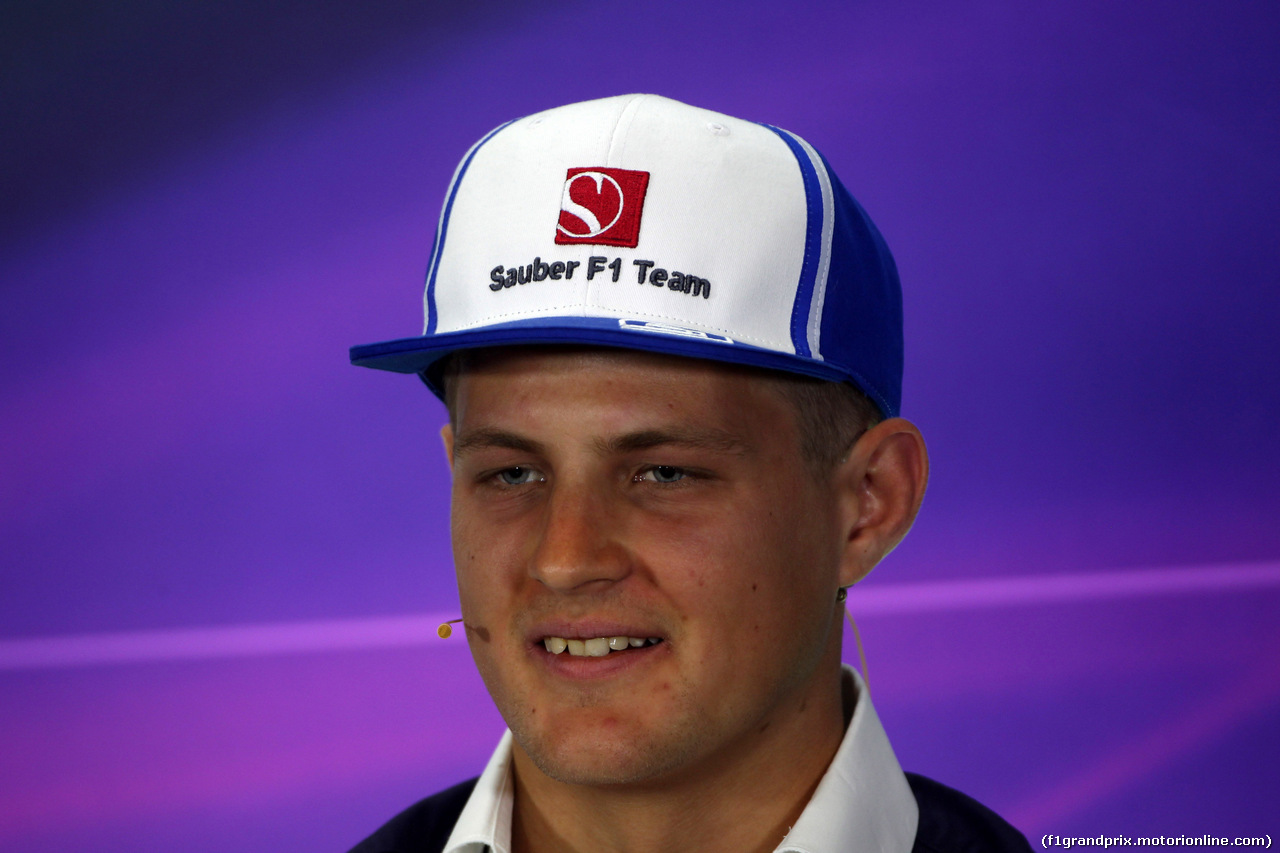 GP GRAN BRETAGNA, 02.07.2015 - Conferenza Stampa, Marcus Ericsson (SUE) Sauber C34