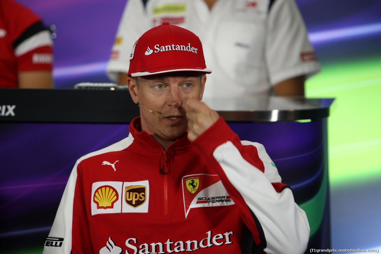 GP GRAN BRETAGNA, 02.07.2015 - Conferenza Stampa, Kimi Raikkonen (FIN) Ferrari SF15-T