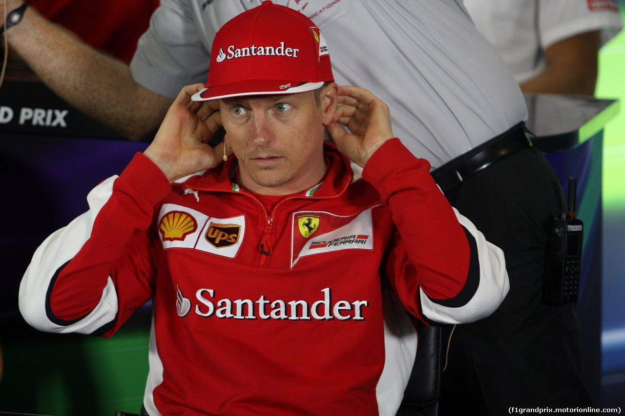 GP GRAN BRETAGNA, 02.07.2015 - Conferenza Stampa, Kimi Raikkonen (FIN) Ferrari SF15-T