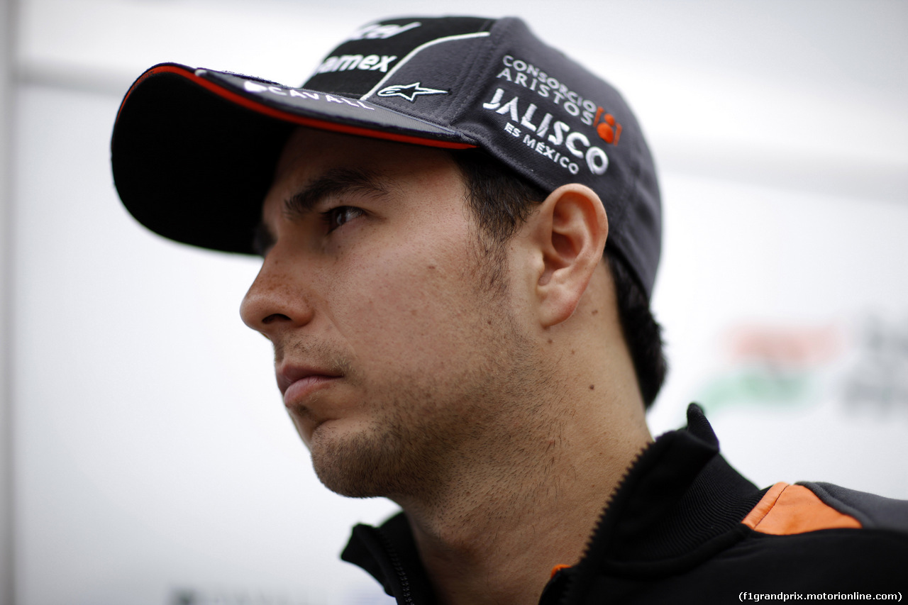 GP GRAN BRETAGNA, 02.07.2015 - Sergio Perez (MEX) Sahara Force India F1 VJM08