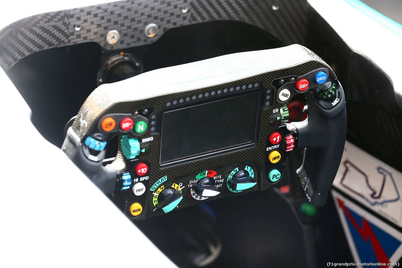 GP GRAN BRETAGNA, 02.07.2015 - The Steering wheel of Mercedes AMG F1 W06