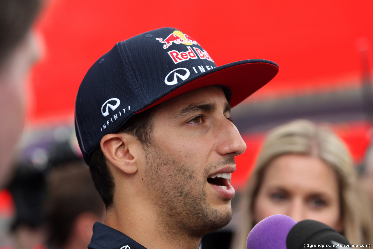 GP GRAN BRETAGNA, 02.07.2015 - Daniel Ricciardo (AUS) Red Bull Racing RB11