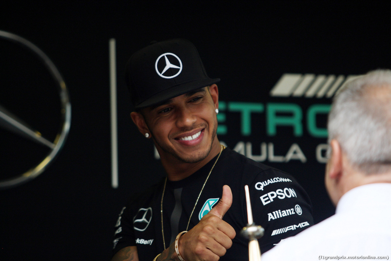 GP GRAN BRETAGNA, 02.07.2015 - Lewis Hamilton (GBR) Mercedes AMG F1 W06