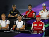 GP GRAN BRETAGNA, 02.07.2015 - Conferenza Stampa, (L-R) Pastor Maldonado (VEN) Lotus F1 Team E23, William Stevens (GBR) Manor Marussia F1 Team, Marcus Ericsson (SUE) Sauber C34, Valtteri Bottas (FIN) Williams F1 Team FW37, Jenson Button (GBR)  McLaren Honda MP4-30. e Kimi Raikkonen (FIN) Ferrari SF15-T