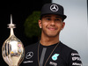 GP GRAN BRETAGNA, 02.07.2015 - Lewis Hamilton (GBR) Mercedes AMG F1 receives the Hawthorn Memorial Trophy.