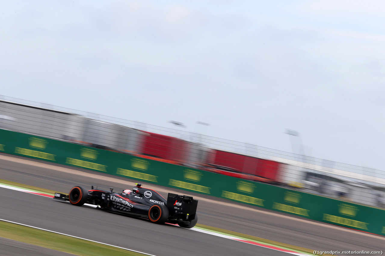 GP GRAN BRETAGNA, 04.07.2015 - Prove Libere 3, Jenson Button (GBR)  McLaren Honda MP4-30.