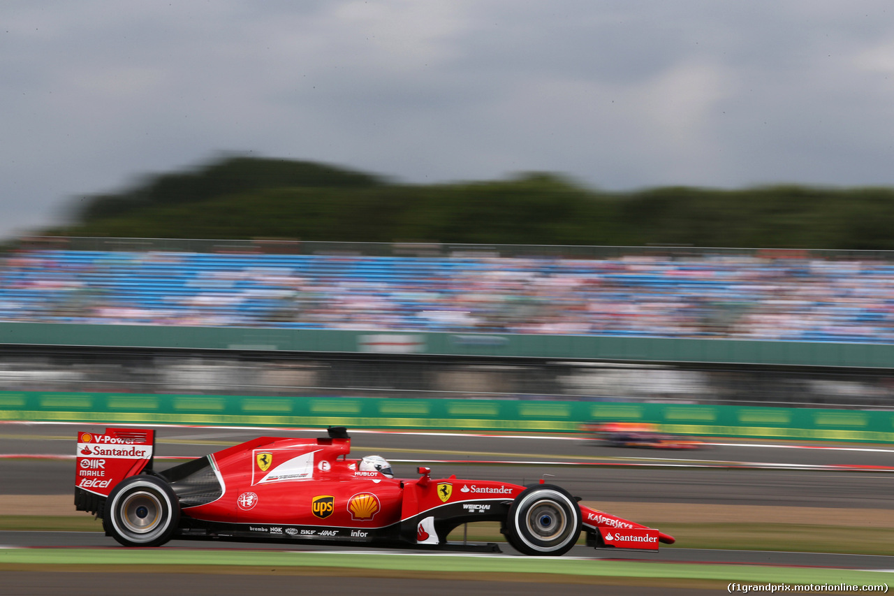 GP GRAN BRETAGNA, 04.07.2015 - Prove Libere 3, Sebastian Vettel (GER) Ferrari SF15-T