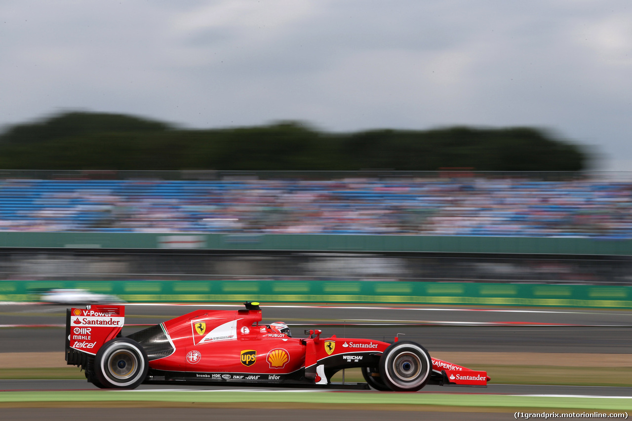 GP GRAN BRETAGNA, 04.07.2015 - Prove Libere 3, Kimi Raikkonen (FIN) Ferrari SF15-T