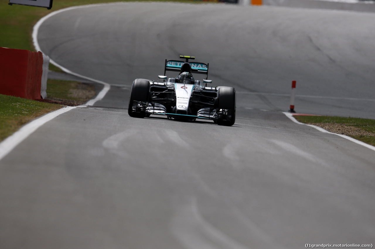 GP GRAN BRETAGNA, 04.07.2015 - Prove Libere 3, Nico Rosberg (GER) Mercedes AMG F1 W06