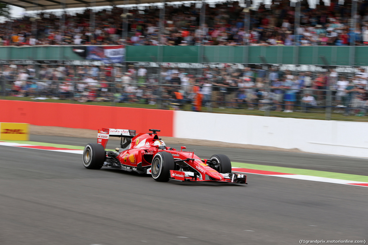 GP GRAN BRETAGNA, 04.07.2015 - Prove Libere 3, Sebastian Vettel (GER) Ferrari SF15-T