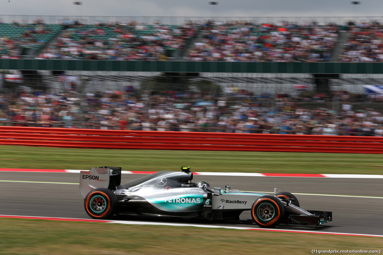 GP GRAN BRETAGNA, 04.07.2015 - Prove Libere 3, Nico Rosberg (GER) Mercedes AMG F1 W06