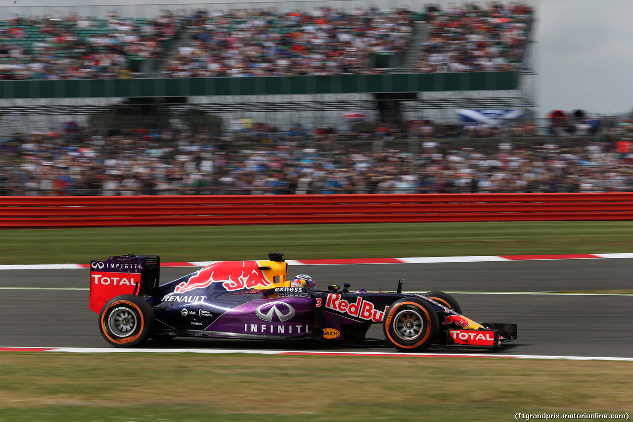 GP GRAN BRETAGNA, 04.07.2015 - Prove Libere 3, Daniel Ricciardo (AUS) Red Bull Racing RB11