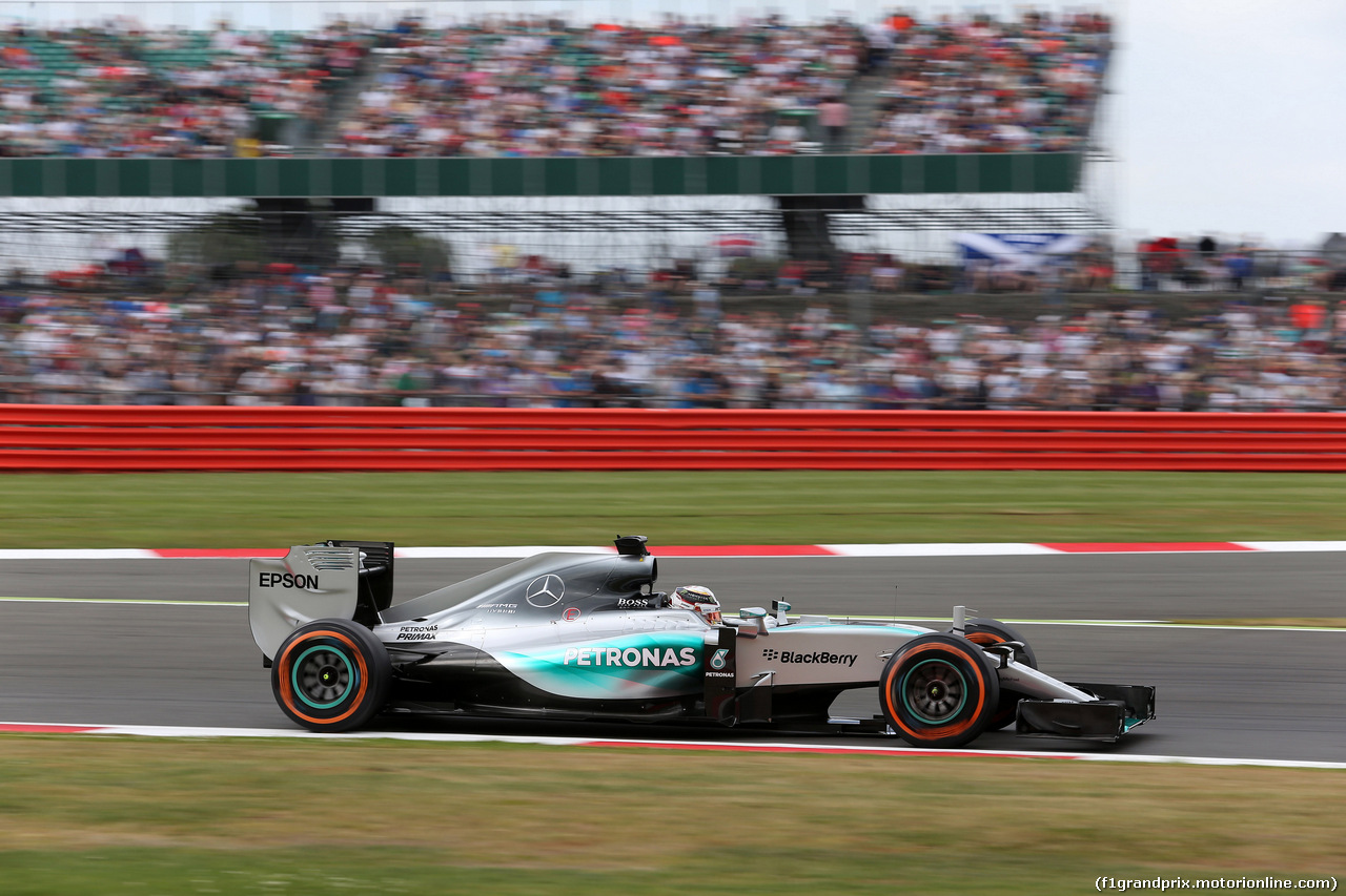GP GRAN BRETAGNA, 04.07.2015 - Prove Libere 3, Lewis Hamilton (GBR) Mercedes AMG F1 W06