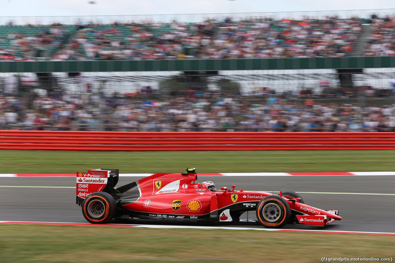 GP GRAN BRETAGNA, 04.07.2015 - Prove Libere 3, Kimi Raikkonen (FIN) Ferrari SF15-T
