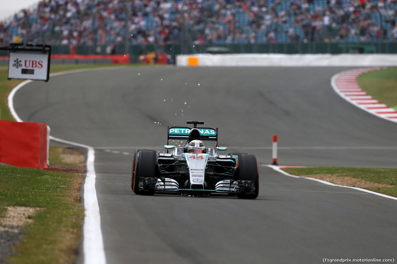 GP GRAN BRETAGNA, 04.07.2015 - Prove Libere 3, Lewis Hamilton (GBR) Mercedes AMG F1 W06