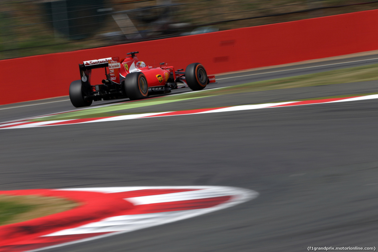 GP GRAN BRETAGNA, 04.07.2015 - Prove Libere 3, Sebastian Vettel (GER) Ferrari SF15-T