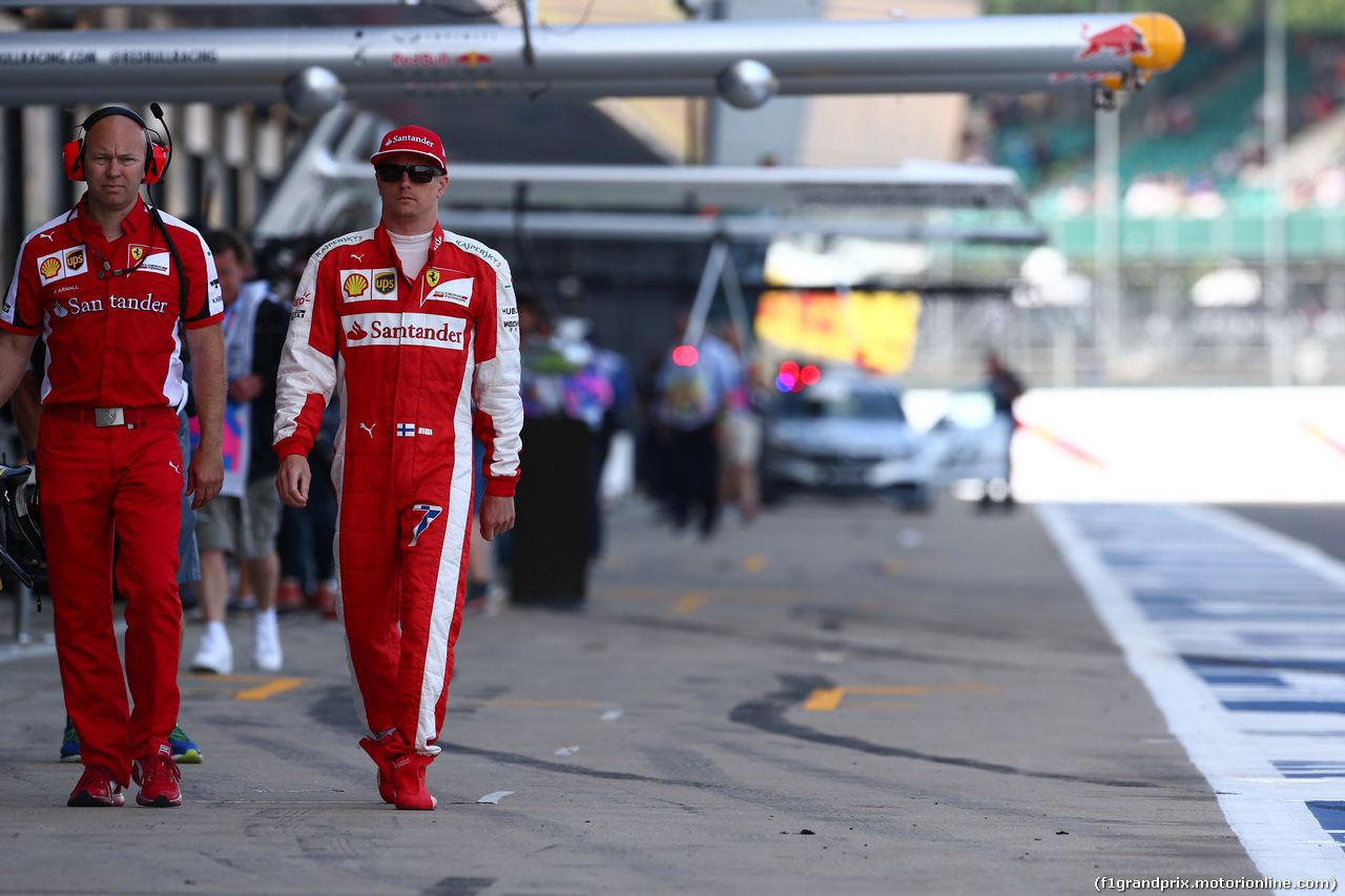 GP GRAN BRETAGNA, 04.07.2015 - Prove Libere 3, Kimi Raikkonen (FIN) Ferrari SF15-T