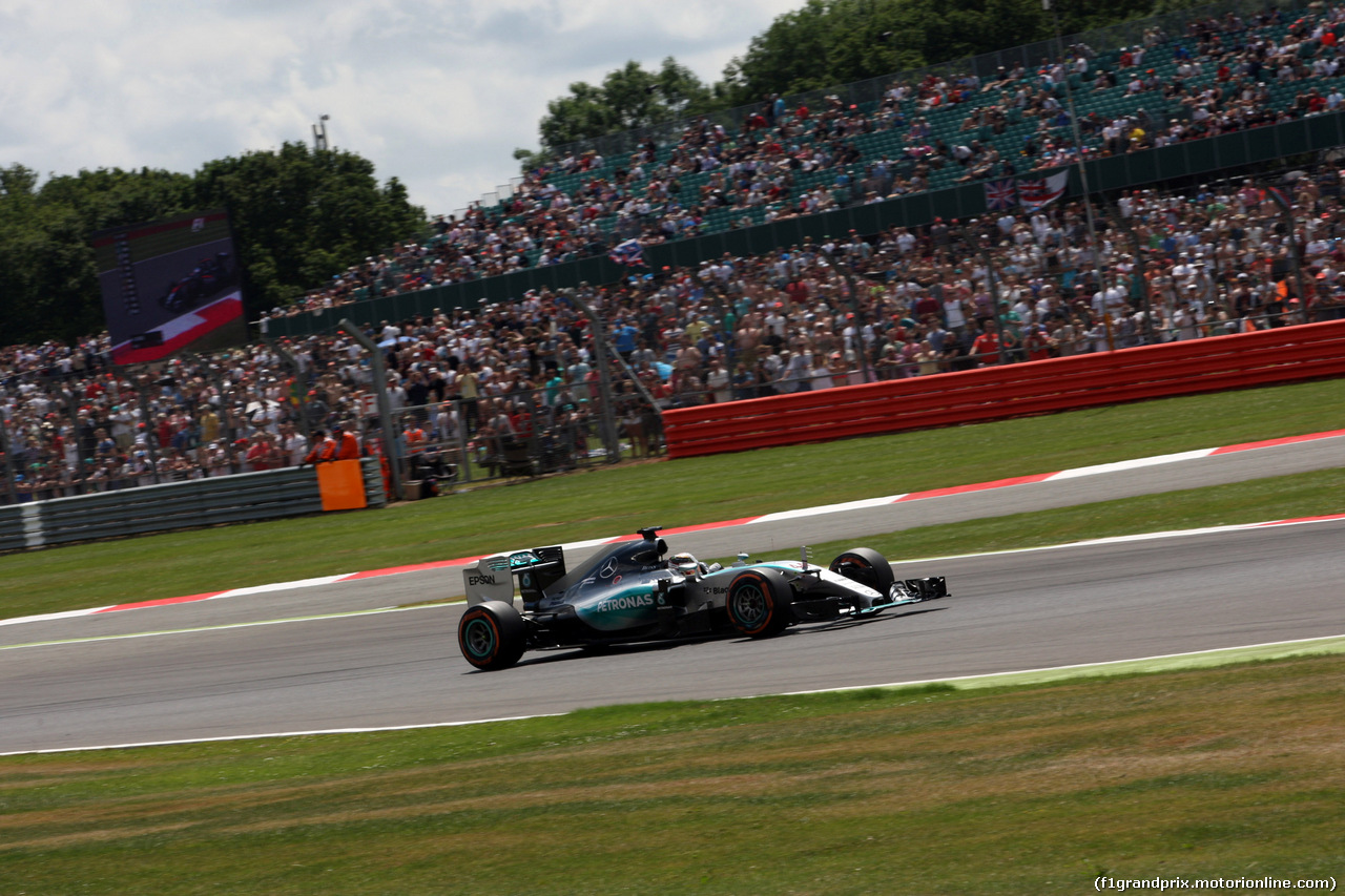 GP GRAN BRETAGNA, 04.07.2015 - Qualifiche, Lewis Hamilton (GBR) Mercedes AMG F1 W06